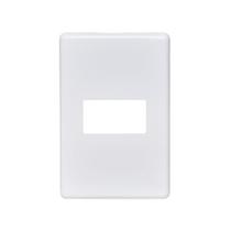 Placa stella steck 4x2 1 modulo horiz.c/suporte branco Placa stella steck 4x2 1 modulo horiz.c/suporte branco