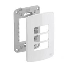 Placa Suporte 4X2 3 Posições Branco Composé Placa Suporte 4X2 3 Posições Branco Composé