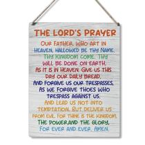 Placa suspensa de madeira Qious Religious Scripture Art 25x20cm Placa suspensa de madeira Qious Religious Scripture Art 25x20cm