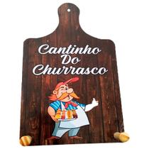 Placa Tábua de Churrasco Porta Pano de Prato Decor - Chef BBQ Placa Tábua de Churrasco Porta Pano de Prato Decor - Chef BBQ