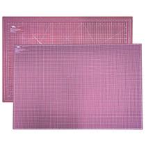 Placa Tapete De Corte Para Artesanato Dupla Face 60x45 - Rosa Placa Tapete De Corte Para Artesanato Dupla Face 60x45 - Rosa