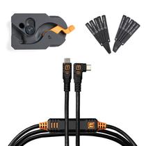 Placa Tether Tools LeverLock e kit de cabos USB-C 10G de 4,6 m Placa Tether Tools LeverLock e kit de cabos USB-C 10G de 4,6 m