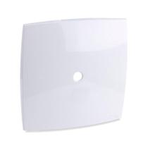 Placa Tomada com Suporte 4X4 com Passagem para Fio Branco Rubi - Force Line