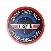 Placa Top Gun School Placa Mdf 3d Decoração