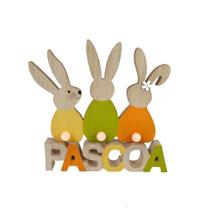 Placa Totem Coelho Decorativa - 20 x 18,5 cm Placa Totem Coelho Decorativa - 20 x 18,5 cm