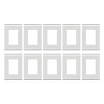 Placa Tramontina 4x2 3 Módulos c/ suporte Liz - Kit 10un. Placa Tramontina 4x2 3 Módulos c/ suporte Liz - Kit 10un.