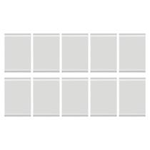 Placa Tramontina 4x2 Cega C/ Suporte Liz - Kit 10un. Placa Tramontina 4x2 Cega C/ Suporte Liz - Kit 10un.