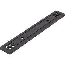 Placa traseira de gabinete Stone Harbor Hardware 8x2,5 cm em preto fosco