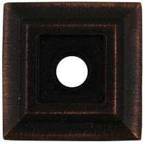 Placa traseira quadrada, pacote com 2 unidades Stone Harbor Vintage Bronze, 2,2 x 2,2 cm