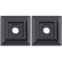 Placa traseira Stone Harbor Hardware Contemporary Square, pacote com 2 unidades de 2,2 x 2,2 cm