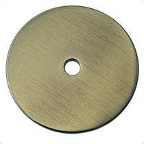 Placa traseira trust4care de 6 cm de latão antigo redonda para duas dobras