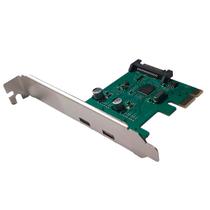 Placa USB C 3.1 2 Portas Com Conexão PCI-E X1 Para Computador Desktop Adaptador JC-PCI-TYC F3