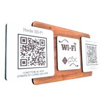 Placa Uso de Wi-Fi e PIX - Design Inovador