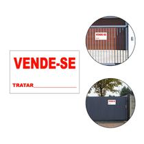 Placa Vende-se Chapa PS Casa Salão Comercial Venda 31x19cm Placa Vende-se Chapa PS Casa Salão Comercial Venda 31x19cm