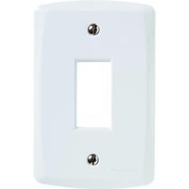 Placa Vertical 1 Conector 4x2 Tramontina Lux² Blanca Tramontina