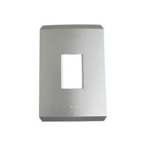 Placa Vertical 1 Posto 4X2 Step 2Cl0N437193Br Prata Abb