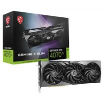 Placa Vídeo MSI Gaming X Slim NVIDIA RTX 4070Ti 12GB GDDR6X cor:preto