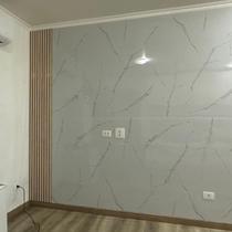 Placa Vinílica Marmorizada Decorativa Flexível Calacatta Matarazzo Special 2,44m x 1,22m 2,97m2 de cobertura Placa Vinílica Marmorizada Decorativa Flexível Calacatta Matarazzo Special 2,44m x 1,22m 2,97m2 de cobertura