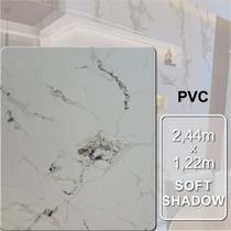 Placa Vinílica Marmorizada Decorativa Flexível Soft Shadow 2,44m x 1,22m 2,97m2 de cobertura - FORMACO DECOR