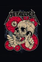 Placa Vintage Metallica 20X30Cm