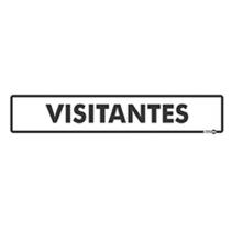 Placa Visitantes 30 x 6,5 Cm PS469 Encartale