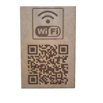 Placa Wifi conexão direta token mdf 3mm 25x28cm