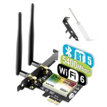 Placa WiFi Ubit 6E 5400 Mbps Placa WiFi PCIe BT 5.3 Windows 10/11 Placa WiFi Ubit 6E 5400 Mbps Placa WiFi PCIe BT 5.3 Windows 10/11