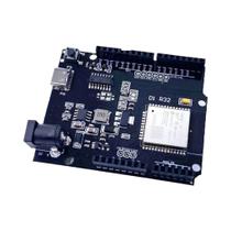 Placa WiFi UNO baseada ESP32 D1 R32 compatível com porta Arduino para microPython LUA Arduino IDE