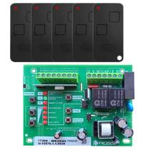 Placa wkxh90 rossi hall 433 mhz + 5 controles ntx Placa wkxh90 rossi hall 433 mhz + 5 controles ntx