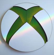 Placa Xbox Em Relevo, Decoração Gamer, Streamers 44cm