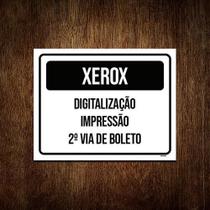 Placa Xerox Digitalização Impressão Boleto 18X23