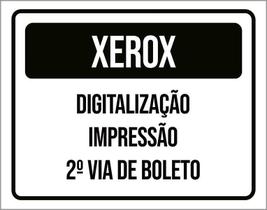 Placa Xerox Digitalização Impressão Boleto 36X46