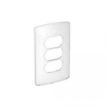 Placa Zeffia 3 Postos 4x2cm Branco - Pial Legrand