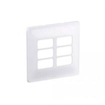 Placa Zeffia 3 Postos 4x4cm Branco - Pial Legrand