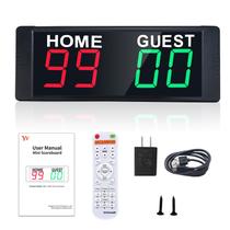 Placar eletrônico YZ LED portátil digital com controle remoto