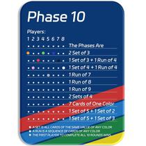 Placar: jogo de cartas LZC LADYS GIFT 2025 Fase 10 com pinos