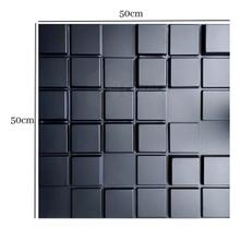 Placas Adesivas 3D Em PVC Kit C/ 50 Placas De Revestimento Parede