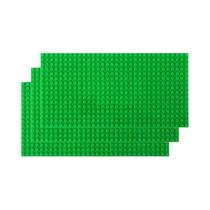 Placas Base Plásticas Multicoloridas 3 Peças 32x32 16x32 Pontos 10in Compatíveis Com Blocos De