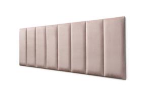 Placas Cabeceira Modulada Adesiva Queen Estofada Veludo Nude - 160cm x 60cm Kit 8 Placas Placas Cabeceira Modulada Adesiva Queen Estofada Veludo Nude - 160cm x 60cm Kit 8 Placas