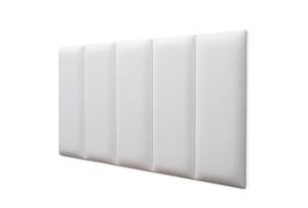 Placas Cabeceira Modulada Adesiva Solteiro Estofada Sintético Branco - 100cm x 60cm Kit 5 Placas Placas Cabeceira Modulada Adesiva Solteiro Estofada Sintético Branco - 100cm x 60cm Kit 5 Placas