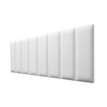 Placas Cabeceira Queen 160cm X 60cm 8 Placas material sintético Branco Placas Cabeceira Queen 160cm X 60cm 8 Placas material sintético Branco
