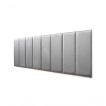 Placas Cabeceira Queen 160cm X 60cm 8 Placas Suede Cinza Placas Cabeceira Queen 160cm X 60cm 8 Placas Suede Cinza
