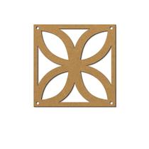 Placas Cobogó Vazadas Decorativas Divisória de Ambiente 3D MDF 3mm Kit 10 e 20 peças