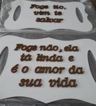 Placas com frase Placas com frase
