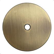 Placas de acabamento trust4care 59 mm em latão antigo escovado, kit com 2