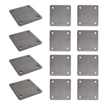 Placas de aço CDFYJHFDQ 4x4 polegadas com orifício de 12 unidades