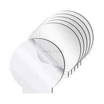 Placas De Acrílico Transparentes (6 Peças) Para Base De Luz LED, Painel Transparente Com Película