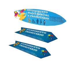 Placas de Atendimento Prioritário para Autistas - Inclusão