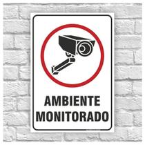 Placas de aviso / Sorria vc esta sendo filmado / Ambiente monitorado por câmeras Placas de aviso / Sorria vc esta sendo filmado / Ambiente monitorado por câmeras