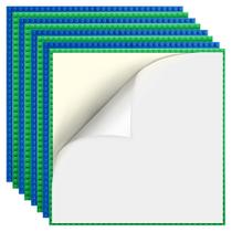 Placas de base de construção Etarnfly, pacote com 8 pinos 32x32, azul/verde